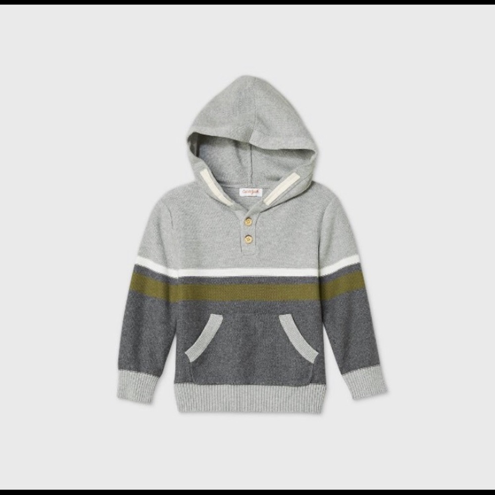 Cat & Jack Boys Hooded Sweater